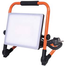 Reflektor Solight 100 W, 9000 lm, 4000 K, IP65, so sklopným stojanom oranžový

