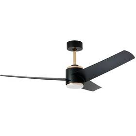 LED stropné svietidlo IMMAX NEO LITE BEAUTY SMART LED s ventilátorom, 18W, Wi-Fi, TUYA čierne/zlaté


