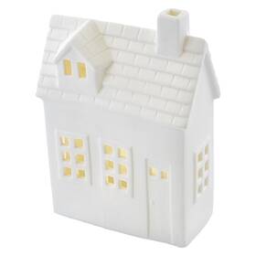 LED dekorácie EMOS keramický domček, 18 cm, 1LED, vnútorná, teplá biela, časovač 

