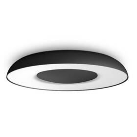 LED stropné svietidlo Philips Still White Ambiance, kruhové 39cm čierna farba
