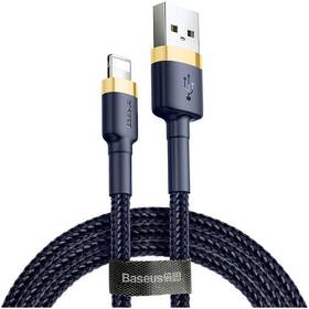 Kábel Baseus Cafule USB/Lightning, 2,4A, 1m modrý/zlatý


