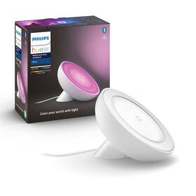Stolná lampa Philips Bloom, White and Color Ambiance biela

