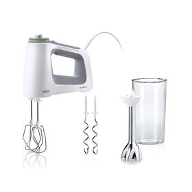 Ručný šľahač Braun HM5107WH sivý/biely

