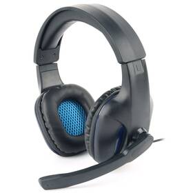 Headset Gembird GHS-04 Gaming čierny/modrý

