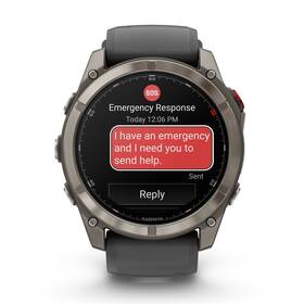 Inteligentné hodinky Garmin fenix 8 Pro 51 mm AMOLED Sapphire - Titanium / Graphite Silicone Band 

