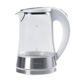 Rýchlovarná kanvica Orava VK-4017 W, 1,7 l biela/sklo

