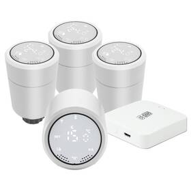 Bezdrôtová termohlavica IMMAX NEO Smart 4ks + MULTI BRIDGE PRO v3 
