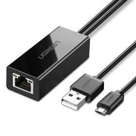 Sieťová karta UGREEN Ethernet Adapter for TV Stick čierna

