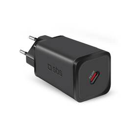 Nabíjačka do siete SBS Mini USB-C, GaN, 65 W, PD čierna

