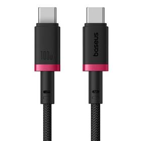 Kábel Baseus Dura USB-C/USB-C, 100W, 1m čierny/červený

