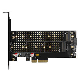 Radič Axagon PCEM2-DC - M.2 NVMe M-key + SATA B-key slot 

