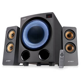 Reproduktory Fenda F&D F770X, 2.1, 76W, RGB, BT5.0, FM rádio, USB, optický vstup, diaľkové ovládanie 


