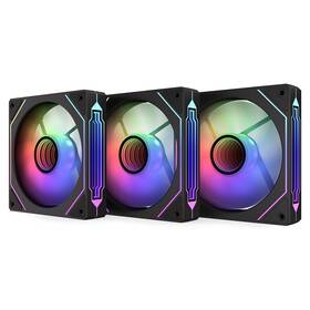 Ventilátor KRUX Corvus Reverse 120 ARGB KIT čierny

