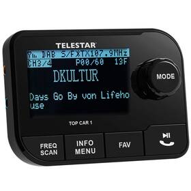 FM/DAB+ Transmitter Telestar TOP CAR 1 DAB+ čierny

