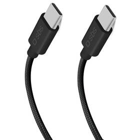 Kábel SBS USB-C/USB-C, PD, 100 W, 1,5 m čierny

