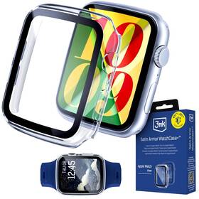 Ochranné puzdro 3mk Satin Armor WatchCase+ s tvrdeným sklom na AppleWatch 4/5/6/SE  (40mm) priehľadné

