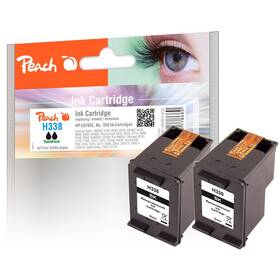Cartridge Peach HP 338, TwinPack, 2x555 strán čierna

