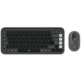 Klávesnica s myšou Logitech POP ICON, US layout sivá

