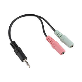 Redukcia GoGEN 2x Jack 3,5mm / Jack 3,5mm čierna

