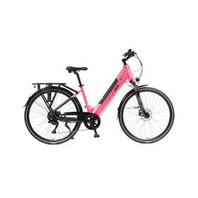 Elektrobicykel Olpran Viola Low 28" 18" čierne/ružové

