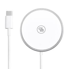 Bezdrôtová nabíjačka GoGEN s magsafe funkciou biela

