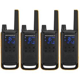 Vysielačky Motorola TLKR T82 Extreme Quad Pack čierne/žlté

