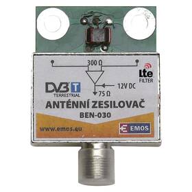  Zosilňovač EMOS anténny predzosilňovač 30dB VHF/UHF