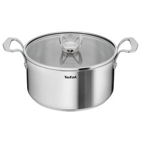 Hrniec s pokrievkou Tefal E5294604, 24 cm nerez

