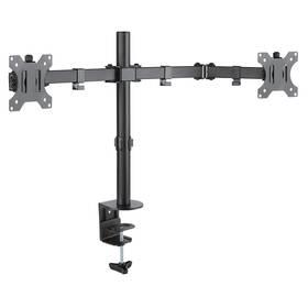 Držiak Connect IT TwinArm Basic Alfa na 2 monitory 13" až 32", nosnosť 2x8 kg čierny

