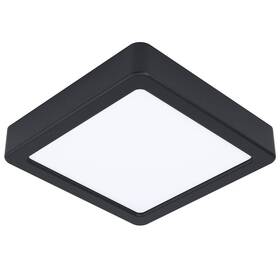 LED stropné svietidlo Eglo Fueva 5, štvorec, 16 cm, neutrálna biela čierne

