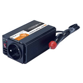 Invertor Solight 12V, 200W, kovový, čierny, 12V + USB 500mA 


