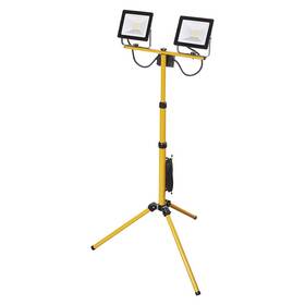 Reflektor EMOS Hobby Slim, 2x 30W, trojnožka čierny/žltý


