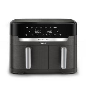 Fritéza teplovzdušná Tefal EY942HE0 Dual Easy Fry XXL čierna/sivá

