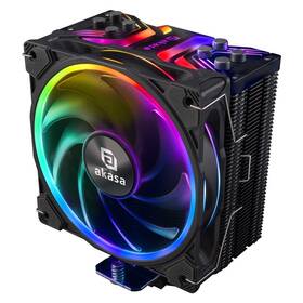 Chladič CPU AKASA SOHO H4, LGA1700 Edition, 4 Heatpipes, ARGB čierny

