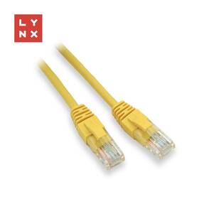 Kábel Lynx UTP patch Cat5e, PVC, CCA, 20m žltý

