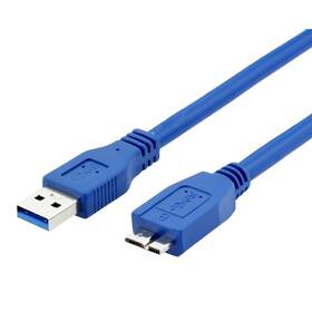 Kábel WG USB 3.0/USB Micro-B, 1,5m modrý

