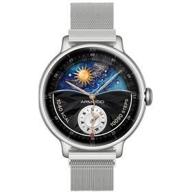 Inteligentné hodinky ARMODD Candywatch 5 GPS s kovovým remienkom + silikónový remienok strieborné

