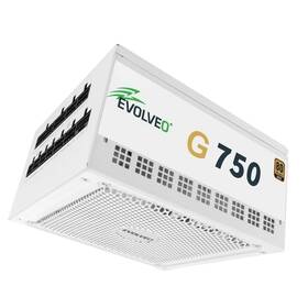 Zdroj Evolveo G750 White 750W 80+ Gold, ATX 3.1 biely

