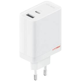 Nabíjačka do siete OnePlus SUPERVOOC 1xUSB-A, 1x USB-C, GaN, 120W biela

