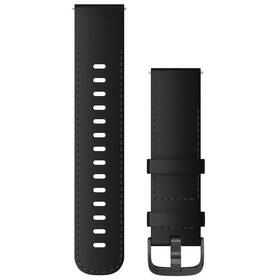 Remienok Garmin Quick Release (22 mm), kožený, pracka Brushed Slate čierny


