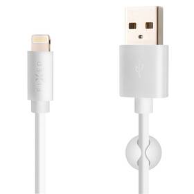 Kábel FIXED USB/Lightning, MFI, 2m biely

