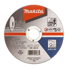 Rezací kotúč Makita B-35134 125 × 1,6 × 22,23 mm 

