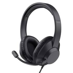 Headset Trust AYDA Max, USB-C/USB-A čierny

