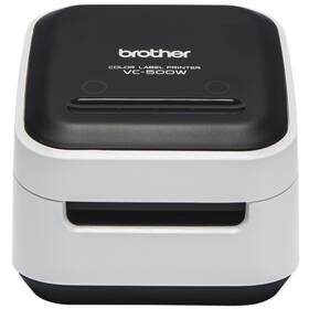 Tlačiareň štítkov Brother VC-500W čierna/biela

