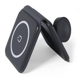 Bezdrôtová nabíjačka Spello by Epico 2v1 Portable Wireless, skladacia čierna

