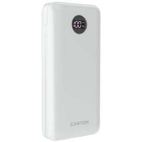 Powerbank Canyon PB-2002W, 20 000 mAh biela farba
