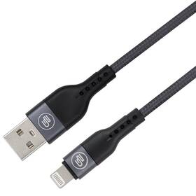 Kábel GoGEN USB-A / Lightning, 1m, opletený, skúmavka 

