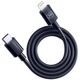 Kábel 3mk Hyper USB-C/Lightning, 20W, 1,2m čierny

