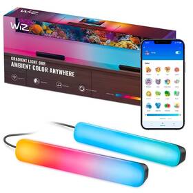 LED svetlo WiZ Bar 30cm RGBIC čierne

