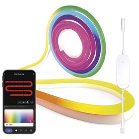 LED pásik EMOS GoSmart Neon, RGB, WiFi, BT, 5 m biely

